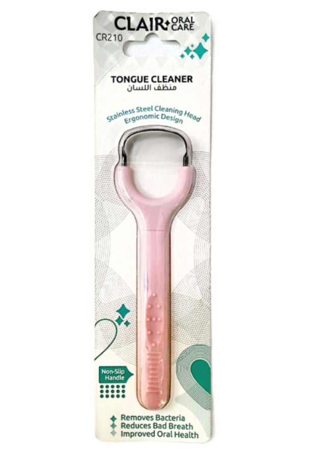 Clair Stainless Steel Tongue Cleaner with Non-Slip Handle – Ergonomic Design - Image 5